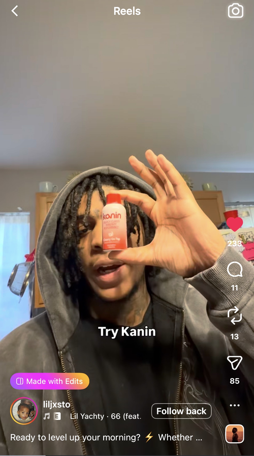 Cherry On Top flavored Kanin Shot